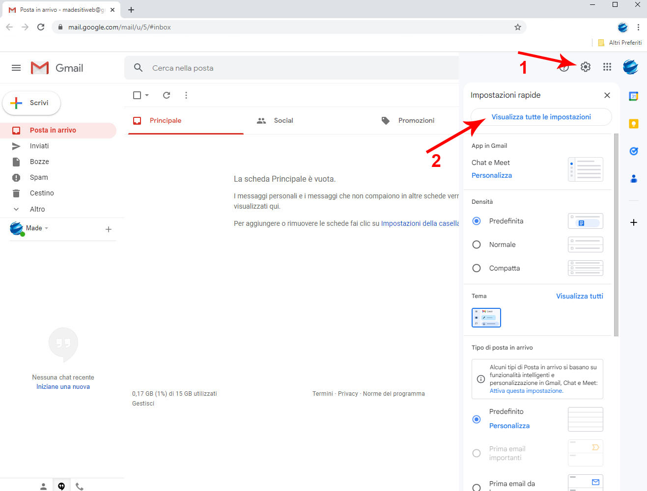 Come collegare la mail del dominio al Gmail